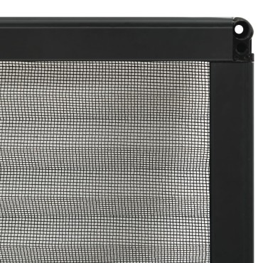 vidaXL Σήτα Παραθύρου Πλισέ Ανθρακί 120 x 120 εκ. από Αλουμίνιο