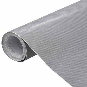vidaXL Μεμβράνη Αυτοκινήτου 4D Ασημί 100 x 150 εκ.