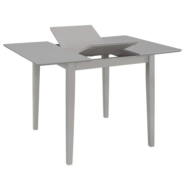 vidaXL Τραπεζαρία Επεκτεινόμενη Γκρι (80-120)x80x74cm από MDF 1 τεμ.