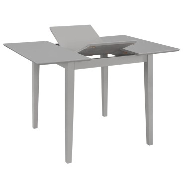 vidaXL Σετ Τραπεζαρίας 3 τεμ. Γκρι από MDF (80-120)x80x74cm