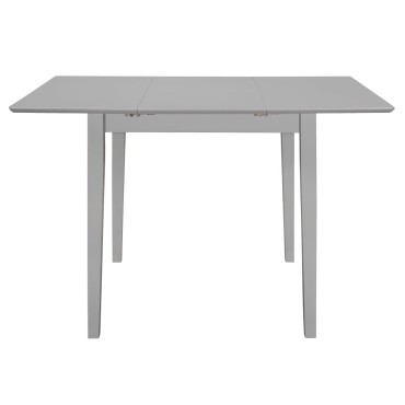 vidaXL Σετ Τραπεζαρίας 5 τεμ. Γκρι από MDF (80-120)x80x74cm