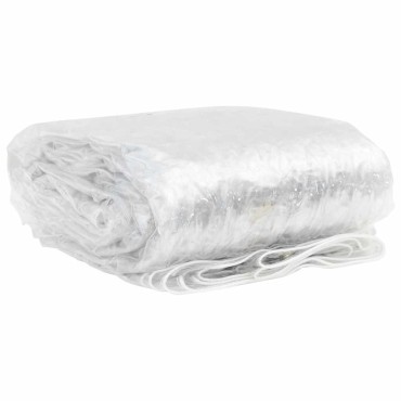 vidaXL Σαφής μουσαμάς με οπές 1x5 m PVC