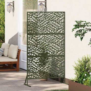vidaXL Οθόνη Ιδιωτικότητας 100x50x180cm Ατσάλι Λαδί