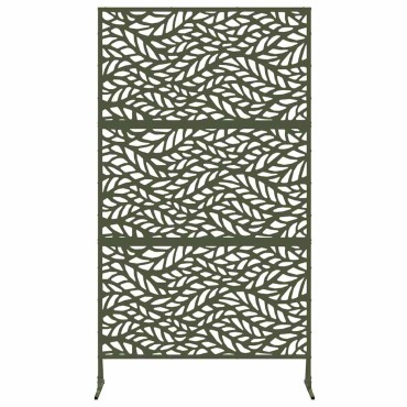 vidaXL Οθόνη Ιδιωτικότητας 100x50x180cm Ατσάλι Λαδί