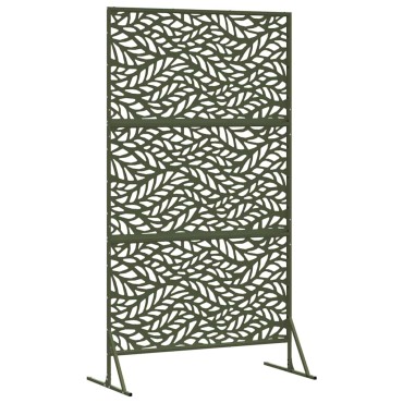 vidaXL Οθόνη Ιδιωτικότητας 100x50x180cm Ατσάλι Λαδί