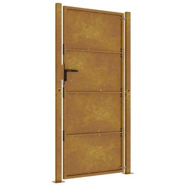 vidaXL Πόρτα Κήπου 100x175 εκ. από Ατσάλι Corten