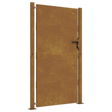 vidaXL Πόρτα Κήπου 100x175 εκ. από Ατσάλι Corten