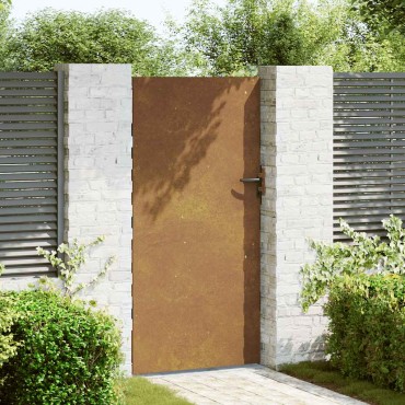 vidaXL Πόρτα Κήπου 85x200 εκ. από Ατσάλι Corten