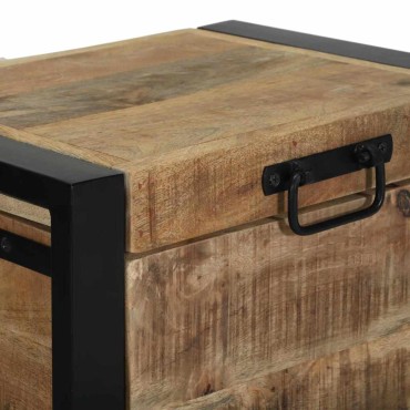 vidaXL Αποθηκευτικές Κάσες Καφέ 40x30x30cm Μασίφ ξύλο μάνγκο