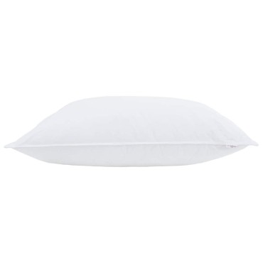 vidaXL Μαξιλάρι με μαξιλάρι Λευκό 60 x 70 cm Βαμβάκι