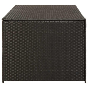 vidaXL Κουτί Αποθήκευσης Κήπου Καφέ 180x90x70cm από Συνθετικό Ρατάν 1 τεμ.