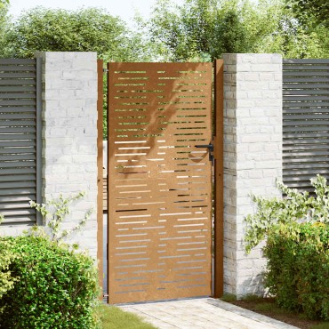 vidaXL Πόρτα Κήπου Τετράγωνη 100 x 175 εκ. από Ατσάλι Corten