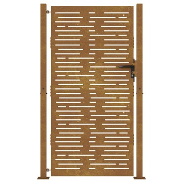 vidaXL Πόρτα Κήπου Τετράγωνη 100 x 175 εκ. από Ατσάλι Corten