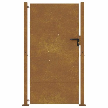 vidaXL Πόρτα Κήπου 100x200 εκ. από Ατσάλι Corten
