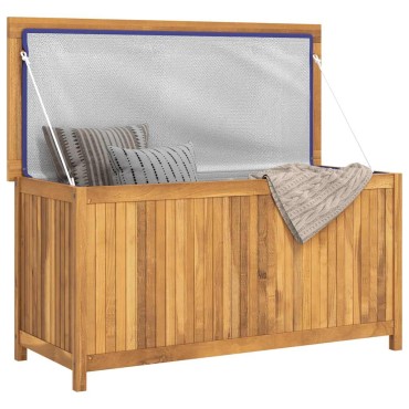 vidaXL Μπαούλο Κήπου 114x50x58cm από Μασίφ Ξύλο Teak 1 τεμ.