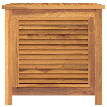 vidaXL Μπαούλο Αποθήκευσης Κήπου με Τσάντα 60x50x58cm Μασίφ Ξύλο Teak 1 τεμ.