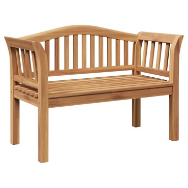 vidaXL παγκάκι Καφέ 120x53,5x85cm Μασίφ ξύλο teak