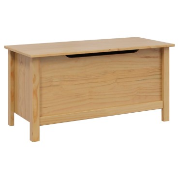vidaXL Κουτί αποθήκευσης HILL Μέλι Καφέ 90x40x45cm Στερεό πεύκο
