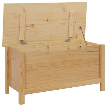 vidaXL Κουτί αποθήκευσης HILL Μέλι Καφέ 90x40x45cm Στερεό πεύκο