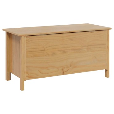 vidaXL Κουτί αποθήκευσης HILL Μέλι Καφέ 90x40x45cm Στερεό πεύκο