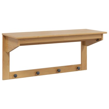 vidaXL Κρεμάστρα HILL Μέλι Καφέ 90 x 35 x 41.5 εκ. Στερεό πεύκο