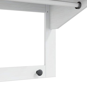 vidaXL Κρεμάστρα HILL Λευκό και καστανό μέλι 90 x 35 x 41.5 εκ.