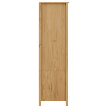 vidaXL Ντουλάπι με ράφι HILL Μέλι Καφέ 84x50x170cm Στερεό πεύκο