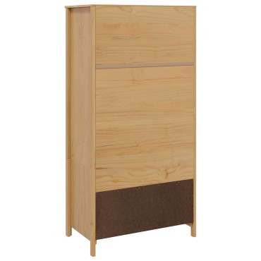 vidaXL Ντουλάπι με ράφι HILL Μέλι Καφέ 84x50x170cm Στερεό πεύκο