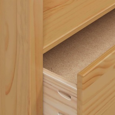 vidaXL Ντουλάπι με ράφι HILL Μέλι Καφέ 84x50x170cm Στερεό πεύκο