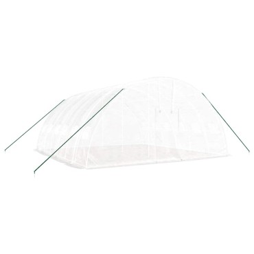 vidaXL Θερμοκήπιο με Ατσάλινο Πλαίσιο Λευκό 36 μ² 6 x 6 x 2,85 μ.