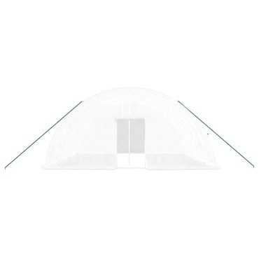 vidaXL Θερμοκήπιο με Ατσάλινο Πλαίσιο Λευκό 36 μ² 6 x 6 x 2,85 μ.