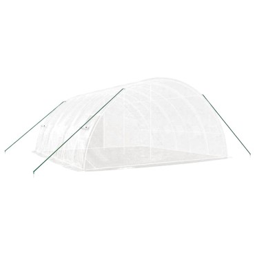 vidaXL Θερμοκήπιο με Ατσάλινο Πλαίσιο Λευκό 36 μ² 6 x 6 x 2,85 μ.