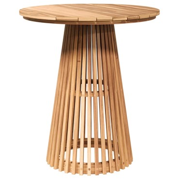 vidaXL Τραπεζάκι Πλευράς Καφέ 70x70x75cm Στερεό Ξύλο Τίκ 1 τεμ.