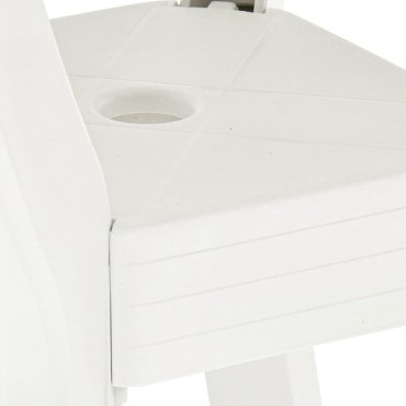 vidaXL Τραπέζι Bistro Λευκό 70x70x72cm Πλαστικό 1 τεμ.