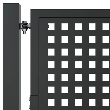 vidaXL Πόρτα Κήπου Ανθρακί 100x175 εκ. Ατσάλι