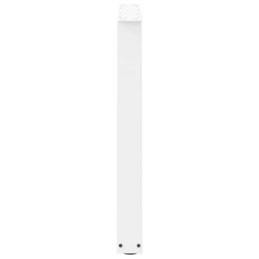 vidaXL Πόδια Τραπεζαρίας Σχήματος V 2 τεμ. Λευκά 100x (72-73,3)cm Ατσάλι