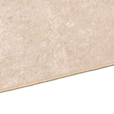 vidaXL Χαλί Runner MARSA Κρεμ 100x400cm Πολυέστερ και PVC