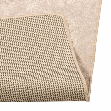 vidaXL Χαλί Runner MARSA Κρεμ 100x400cm Πολυέστερ και PVC