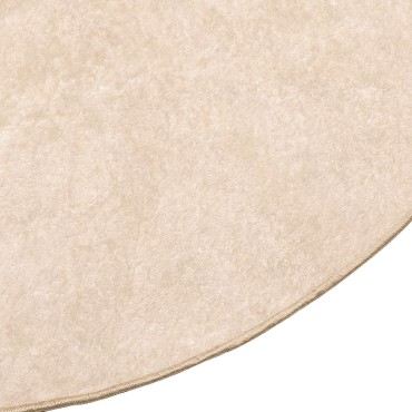 vidaXL Χαλί Runner MARSA Κρεμ 120x120cm Πολυέστερ και PVC
