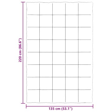 vidaXL Καλοκαιρινό Παπλωματοθήκη 135 x 220 εκ. Καλοκαίρι Σκούρο Μπλε