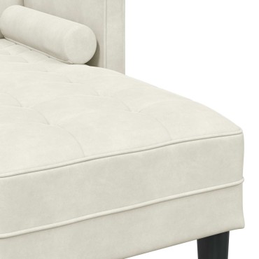 vidaXL Σετ Καναπέ 2 τεμ. Κρεμ Πολυεστέρας 173x131x67cm  Διθέσιος