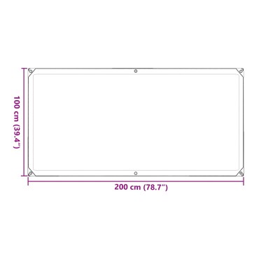 vidaXL Κάλυμμα Φυτών Διαφανές 1 x 2 m PE