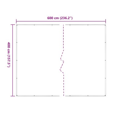 vidaXL Κάλυμμα Φυτών 4 x 6 m PE Διαφανές