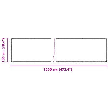 vidaXL Κάλυμμα Φυτών Διαφανές 1 x 12 m PE