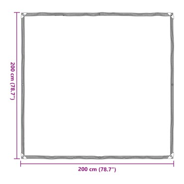vidaXL Κάλυμμα Φυτών Διαφανές 2 x 2 m PE