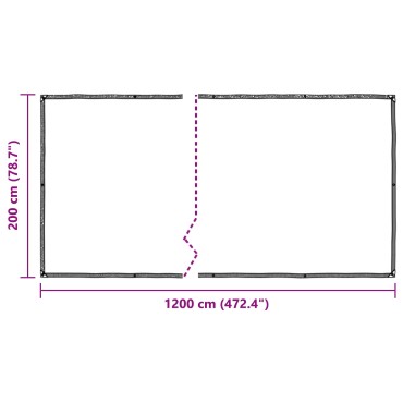 vidaXL Κάλυμμα Φυτών Διαφανές 2 x 12 m PE