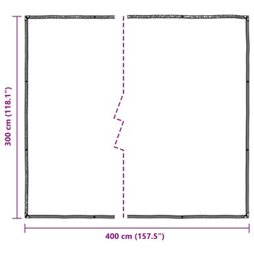 vidaXL Κάλυμμα Φυτών Διαφανές 3 x 4 m PE