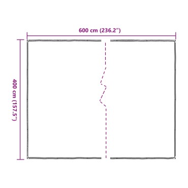 vidaXL Κάλυμμα Φυτών Διαφανές 4 x 6 m PE