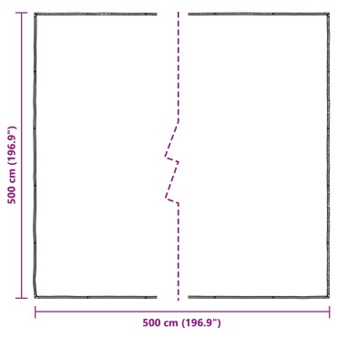 vidaXL Κάλυμμα Φυτών Διαφανές 5 x 5 m PE
