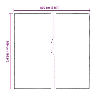 vidaXL Κάλυμμα Φυτών Διαφανές 5 x 8 m PE